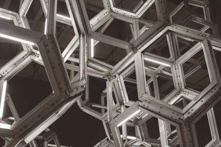 Geometric Industrial Architecture Free Stock Photo