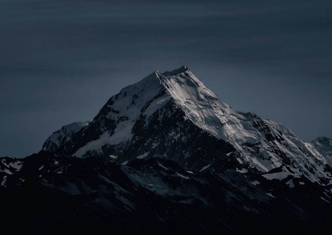 Free photo of Mountain Summit at Night