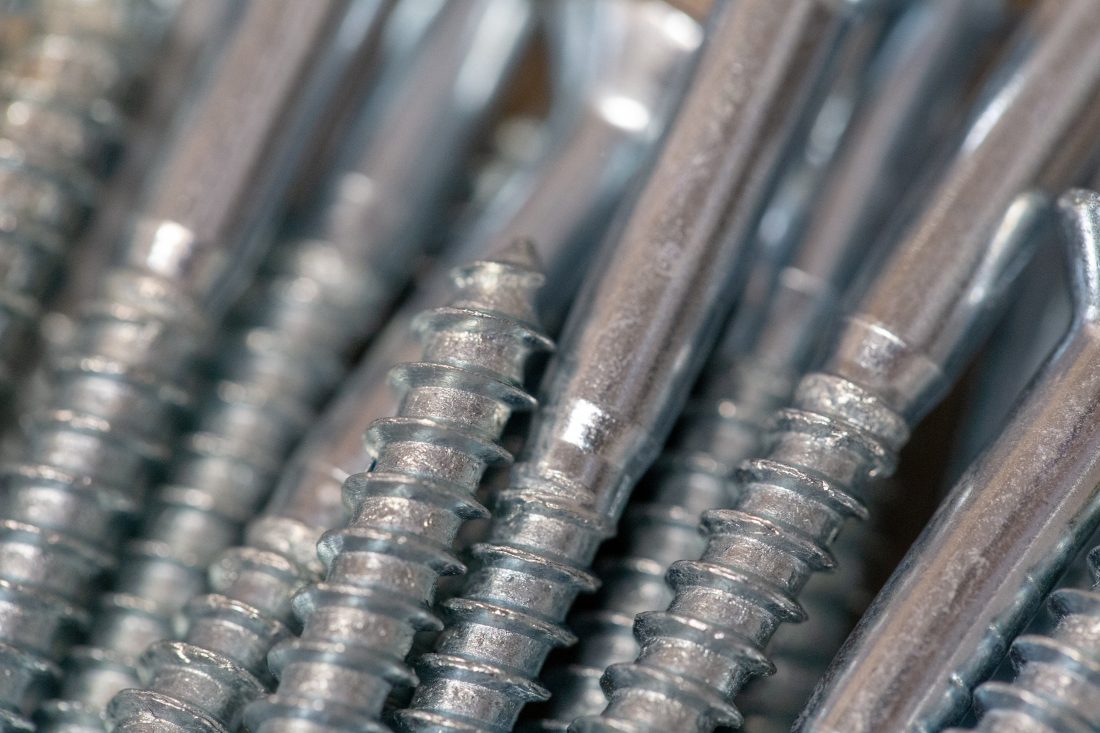 Free photo of Macro Metal Screws