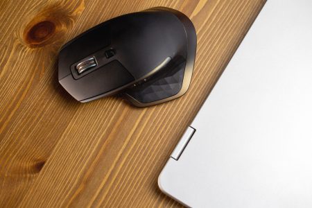 Mouse Laptop and Desk