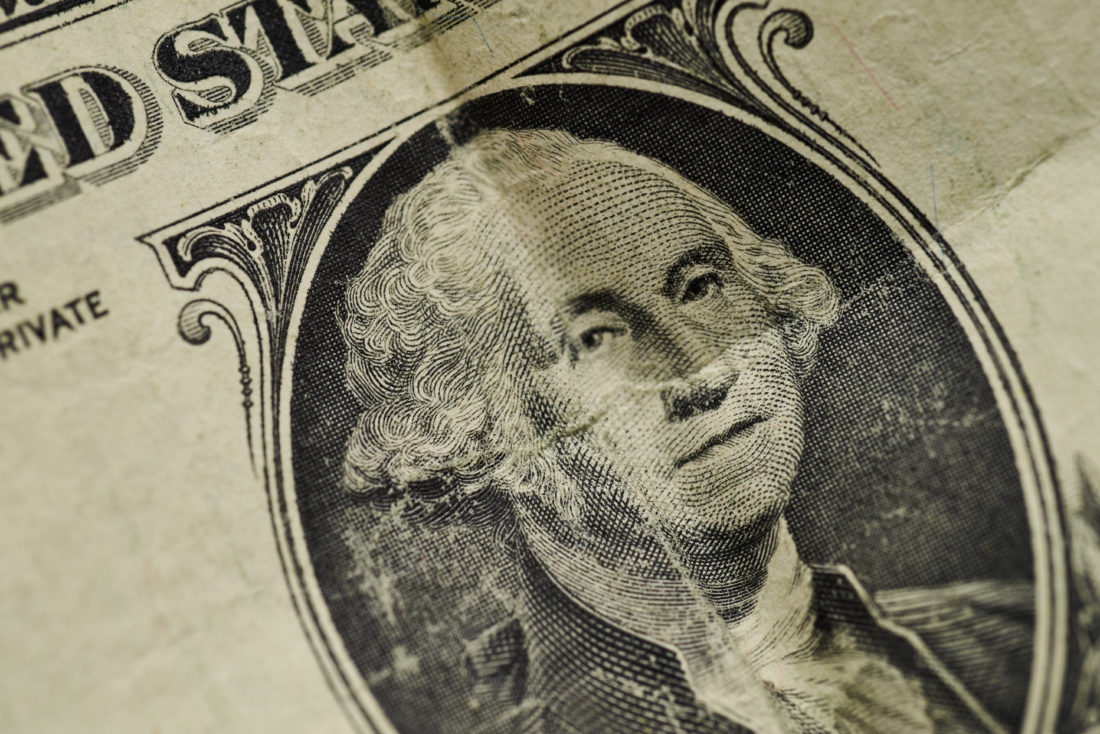 Free photo of Dollar Bill Close up