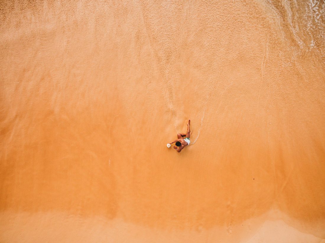 Free photo of Beach Aerial Man