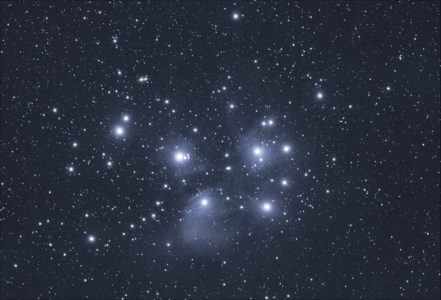 Pleiades Night Stars Free Stock Photo