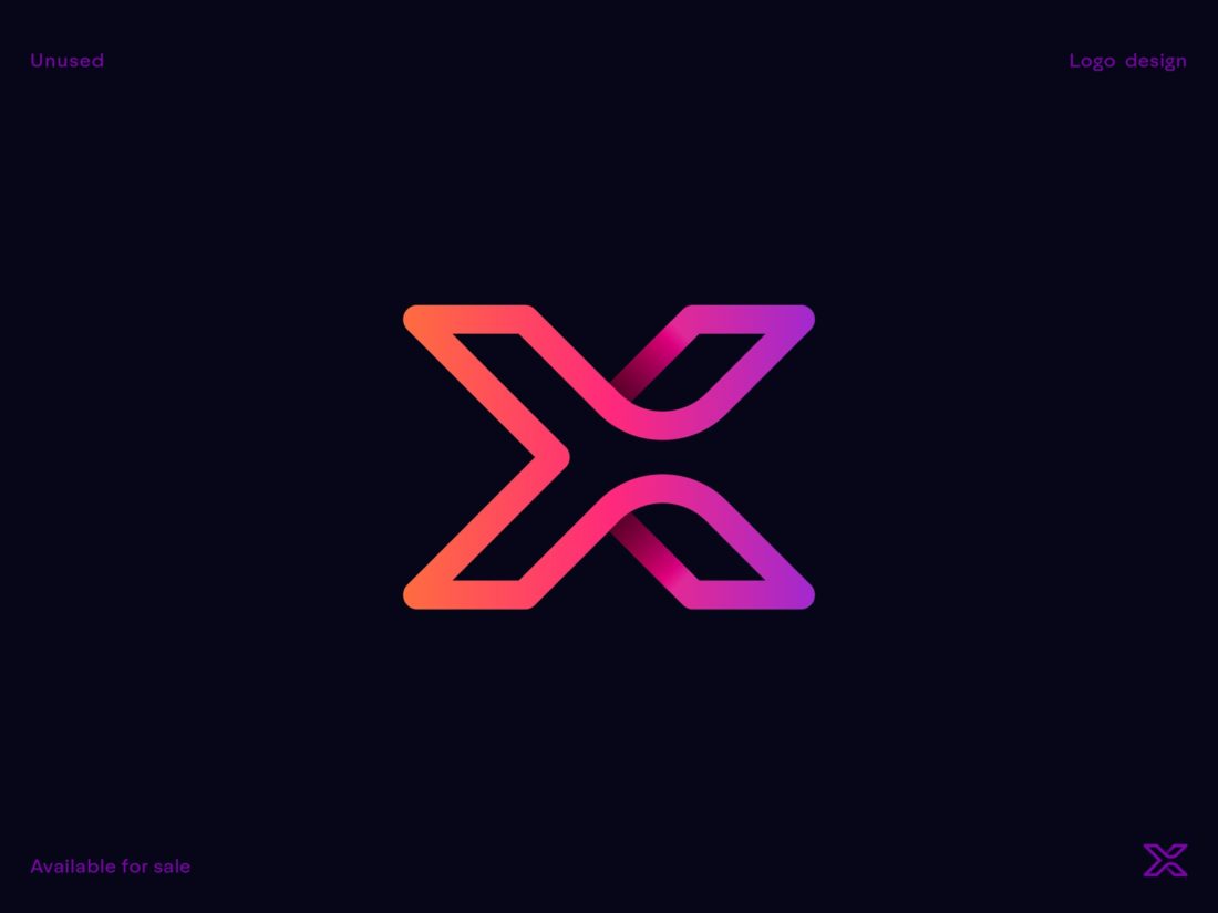 x logo - gradients